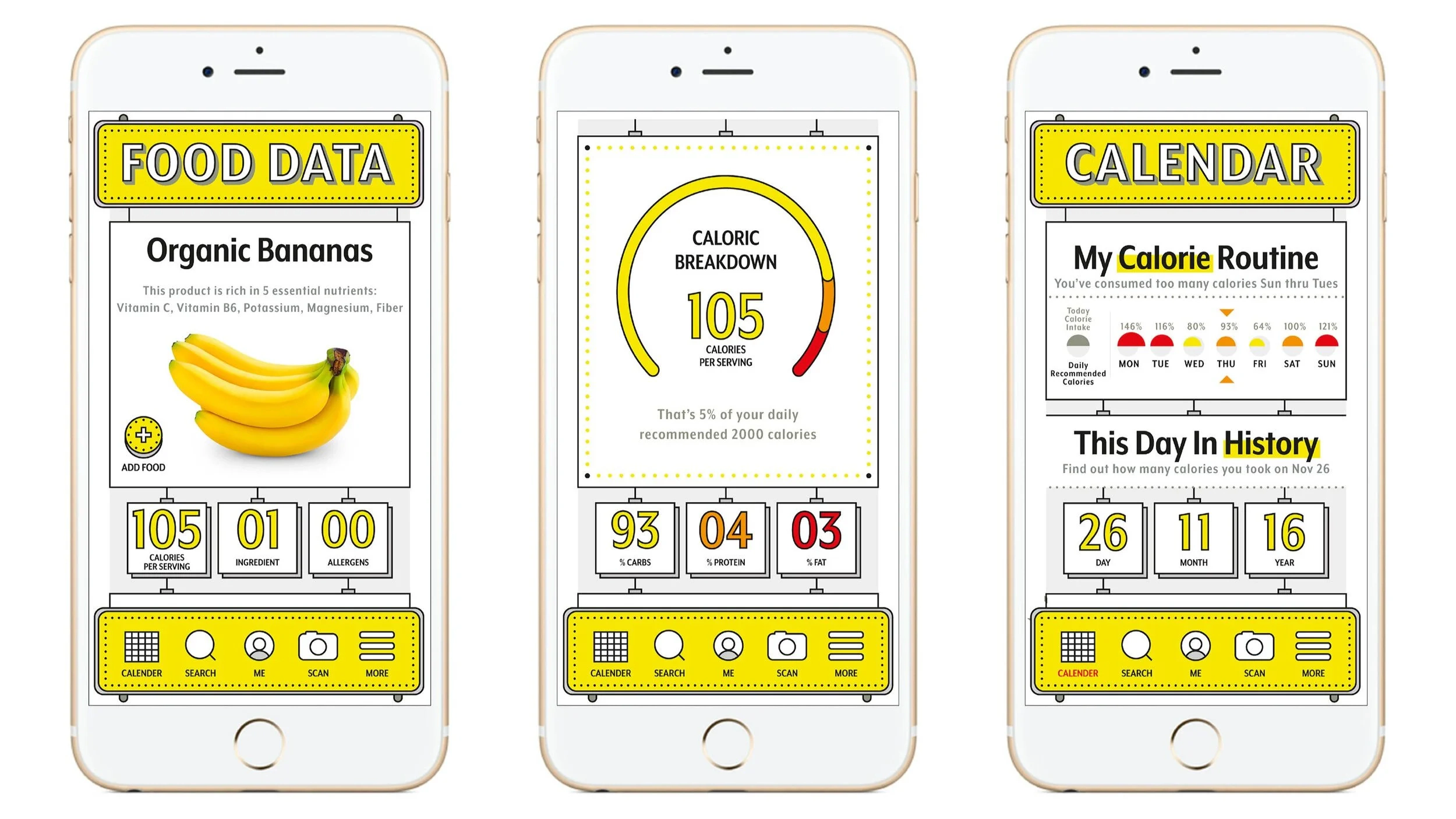App screens 1