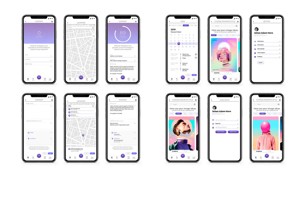 Minarva app screens 4