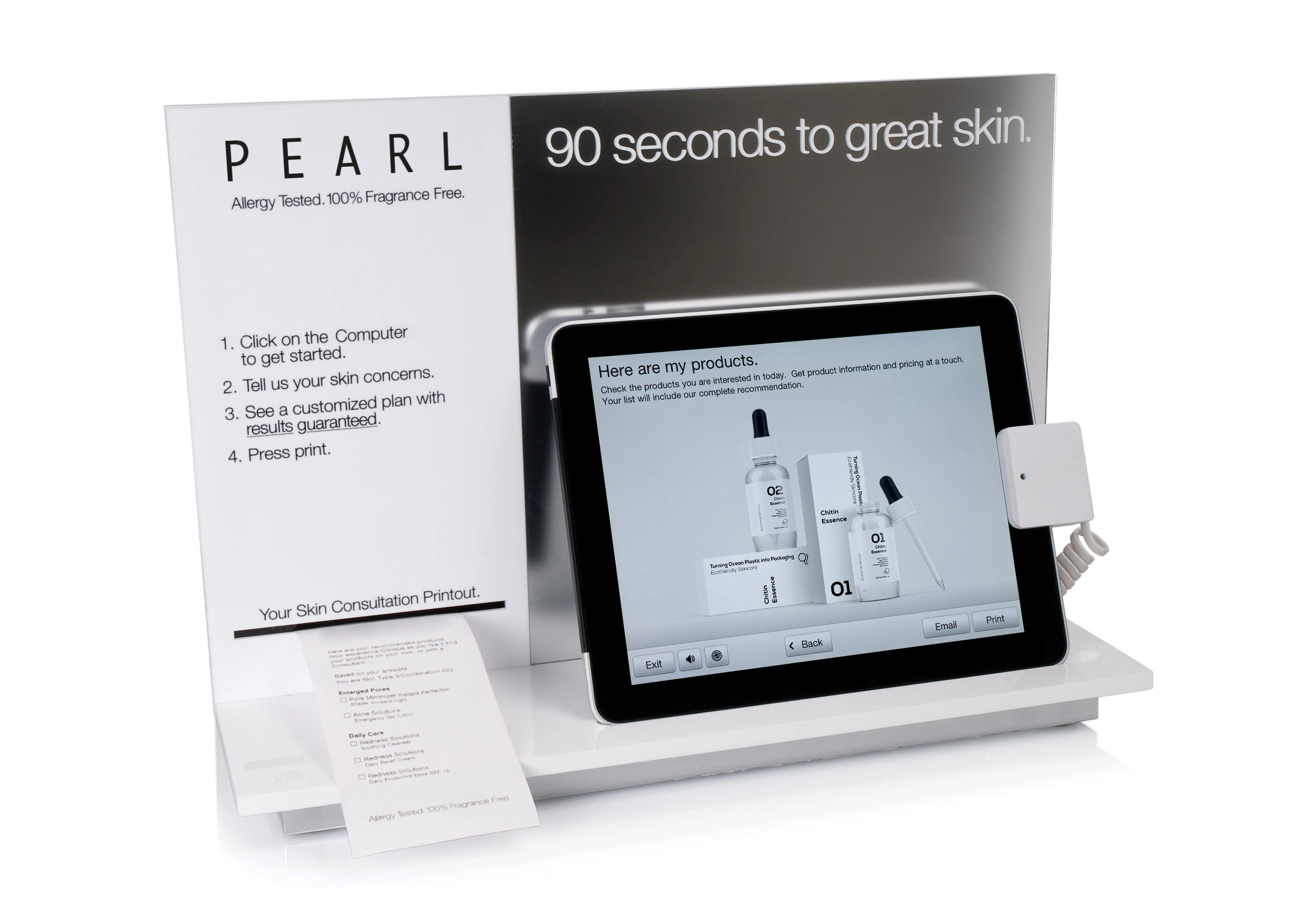 Skin-testing device concept