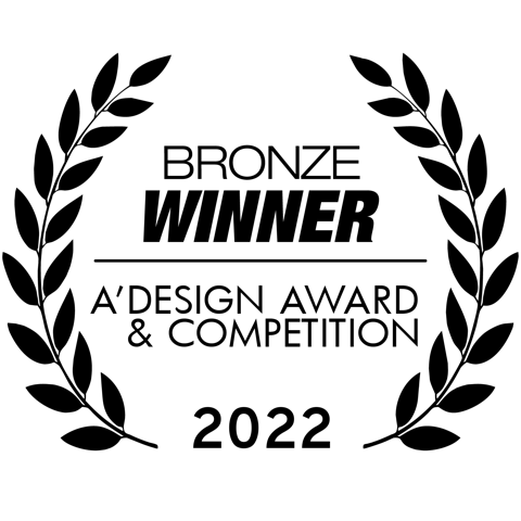 Bronze A' Design Award winner laurel logo