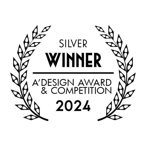 Silver A' Design Award winner laurel logo